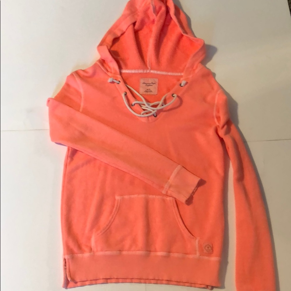 American Eagle tie up hoodie